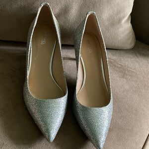 Michael Kors Sparkling Silver Heels